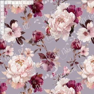 Soft lilac watercolour floral