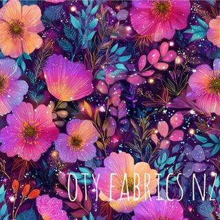 Luminescent floral athletic knit