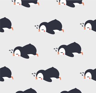 Sleepy penguin