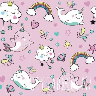 Pink narwhales