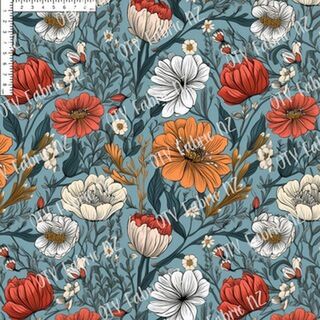 Teal floral RC